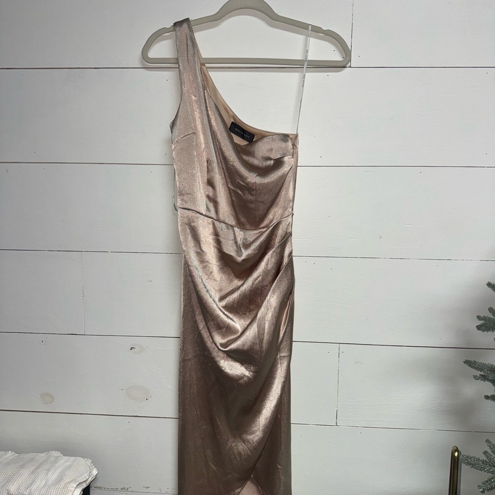 White Fox Boutique One-Shoulder Midi Dress